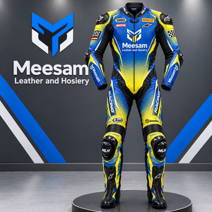 Traje de Motociclismo de Cuero Genuino para Hombre, Protección Completa del Cuerpo, Transpirable y Perforado - Product Image 2