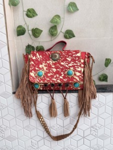 Nouveau concepteur métallique fourrure sacs à main sac à provisions sacs décontractés cheveux sur fourrure cuir sac à main bohème femmes utiliser sac à main - Product Image 5