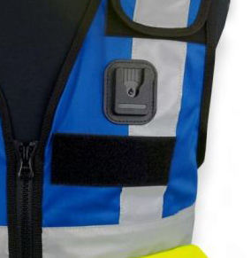 Veste de sécurité en polyester durable en gros, fermeture éclair réglable, réfléchissante, LED clignotante, conforme aux normes ANSI/EN ISO Classe 2, logo personnalisé, service OEM/ODM - Product Image 4