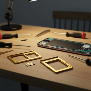 Bandeja para tarjetas SIM y SD Samsung para Galaxy J4 Plus 2018 J415F J6 Plus 2018 J610F Dorado - Product Image 2