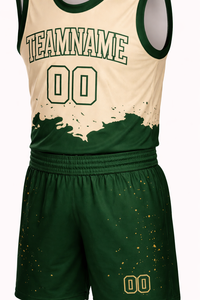 เสื้อเจอร์ซีย์ขายส่ง สีเบจ สีเขียว ทีมชาติสหรัฐอเมริกา ชุดยูนิฟอร์มบาสเก็ตบอลอเมริกัน แบบเย็บ  แห้งเร็ว ดีไซน์ใหม่ล่าสุด - Product Image 6