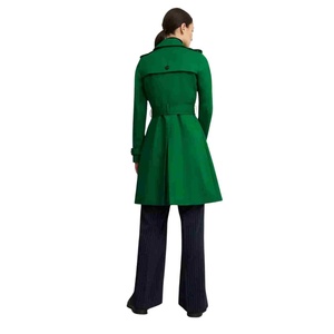 Gabardina de Mujer de Alta Calidad para Otoño, con Doble Botonadura, Estampada y Bordada, Chaqueta Cortavientos Larga con Cinturón para Mujer - Product Image 2
