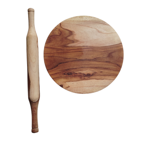 Handmade Custom Wood Star Pattern Eco-Friendly <b>Rolling</b> <b>Pin</b> Best Quality Chakla Belan for Professional Kitchen Hotel Cooking - Product Image 4