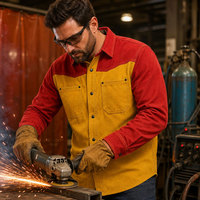 Camisas de Trabajo Resistentes al Fuego con Certificación UL NFPA2112, a Cuadros, para Mecánicos y Soldadores, Venta al Por Mayor