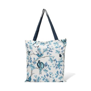 Sac fourre-tout pliable en toile noire à motif géométrique TULIP HANDICRAFTS avec fermeture éclair, 35x39cm, poignée d'épaule, sac de shopping quotidien - Product Image 3