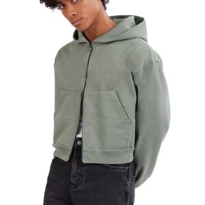 เสื้อฮู้ดผ้าฝ้าย500GSM สำหรับผู้ชายและผู้หญิงเสื้อฮู้ดโอเวอร์ไซส์มีซิปผ้าเกล็ดปลาโลโก้แบบบ็อกซี่ฟิตสำหรับผู้ชาย2026 - Product Image 3