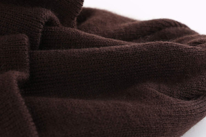 Gorro de Punto Marrón con Visera, Estilo Urbano, Gorro de Invierno - Product Image 4