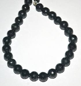 ลูกปัดพลอยสปิเนลสีดำธรรมชาติทรงกลมเหลี่ยมเพชรพลอย ร้อยเป็นเส้น สำหรับทำเครื่องประดับ ขายส่ง - Product Image 6