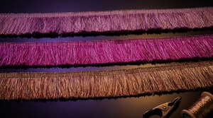 Bordure en franges épaisses en polyester pour rideaux, tissus d'ameublement et articles d'ameublement - Product Image 4