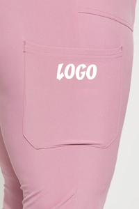OEM Wholesale Custom Women's <b>Doctors</b> Hospital Scrub <b>Sets</b> with Custom Logo Canvas Fabric All Season Nurse Uniforms - Product Image 4