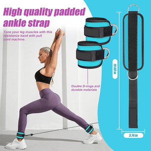 Sangles de cheville en néoprène souples pour machine à câble, accessoire de sécurité pour entraînement fitness, unisexe - Product Image 5