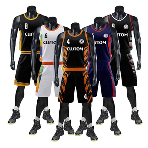 T-shirt de basket-ball personnalisé pour hommes, uniforme de basket-ball par sublimation, maillot rétro professionnel, vêtements de basket-ball respirants VL861 - Product Image 2