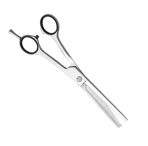 Tijeras Profesionales de Acero Inoxidable Ligeras, Negras y Rojas, con Punta Afilada, para Estilizar el Cabello, para Salón de Belleza, para Cortar y Entresacar Cabello - Product Image 4