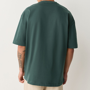 Camiseta Lisa de Manga Corta para Hombre, Slim Fit, de Poliéster/Algodón, para Impresión de Logotipo Personalizado, Secado Rápido, Venta al Por Mayor OEM - Product Image 2