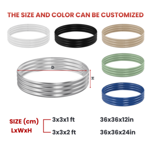 Bac à plantation surélevé en acier galvanisé avec revêtement en poudre durable, ODM OEM, robuste, modulaire, pour herbes, maïs, pommes de terre - Product Image 2