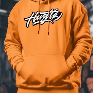 Sudadera con capucha gruesa personalizada de algodón y poliéster para hombre, sudadera de invierno de forro polar pesado, sudadera con logo de espuma, sudadera gráfica unisex con estampado 3D en relieve. - Product Image 4