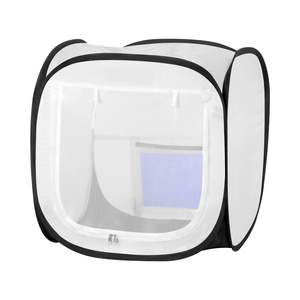 Carpa Portátil Plegable para Pintura en Aerosol, 15.94 x 15.94 x 16.9 Pulgadas, Accesorio de Estudio Fotográfico con Puerta de Malla para Modelos Pequeños, Jarrones y Marcos - Product Image 1