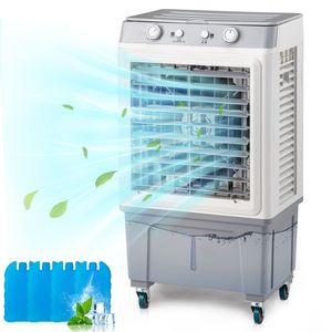 Raffrescatore Evaporativo Portatile 3-in-1, 2353 CFM, Raffrescatore d'Aria Personale, Serbatoio Grande da 7,9 Galloni, Ruote Scorrevoli, 4 Ventole, Bassa Rumorosità - Product Image 1