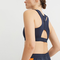 Soutien-gorge de sport pour femme à maintien élevé, avec logo personnalisé et marque privée, positionnement avant, grande taille, léger