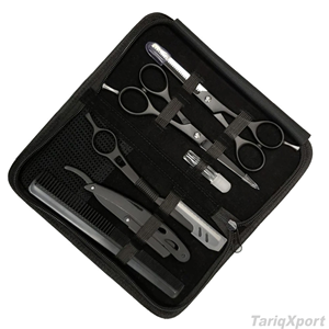 Barber Scissors Thinning <b>Shears</b> Kit Stainless Steel Right-Handed <b>Long</b> <b>Handle</b> for Precision Hair Cutting Salon Grade Haircutting - Product Image 2