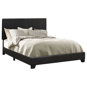 Warwick Eastern King <b>Bed</b> Black Upholstered Panel Upscale <b>Comfort</b> and Style - Product Image 2