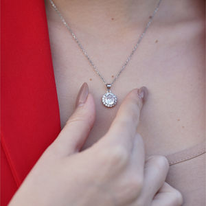 Luxury Forever Symbol Diamond Pendant Necklace <b>Gold</b> Plated for Women Engagement Party Bridal Gift Anniversary Fashion Styling - Product Image 4