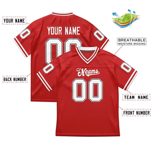 Jersey de Fútbol Americano Personalizado de la Mejor Calidad, Spandex/Poliéster Antibacterial, Corto, Impresión Digital Premium, Unisex, Tallas Grandes - Product Image 2