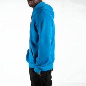 Sudadera con Capucha Azul Océano Brillante con Gráfico de Letras, Algodón Suave, Estilo Urbano, Corte Holgado y Atractivo para Jóvenes - Product Image 3