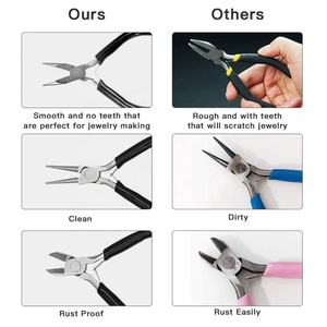 8-Piece Mini Jewelry Pliers Set - Complete Jewelry <b>Making</b> <b>Kit</b> for Artisans and Crafters - Product Image 5