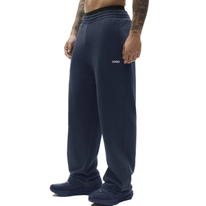 Premium Custom Men's Two-Piece Crew Neck Sweatshirt & Sweat pant Set Men French Terry Relaxed Streetwear OEM Private Label Supp - Product Image 5
