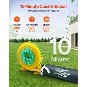 Carpa Inflable para Fiestas y Discotecas de 29.5 x 19.7 x 13.1 pies con Ventilador de 1100W y Bolsa de Arena para Ventilación, Ideal para Bodas y Fiestas - Product Image 3