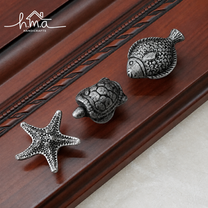 Handcrafted Zinc Alloy T-Shaped Brushed Cabinet <b>Knob</b> Hand Painted Drawer Pull Decorative Wardrobe <b>Door</b> Furniture Handle <b>White</b> - Product Image 5