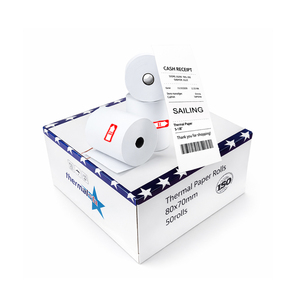 Rollo de Papel Térmico Sailing In Bulk 57*50mm 60x42 40mmx25mm 2 1 4 x 150 57x40mm 30m - Product Image 2