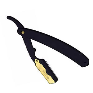 Rasoirs de rasage pour hommes, rasoir manuel en acier inoxydable, rasoir de sécurité à bord droit pour la barbe - Product Image 4