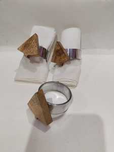 New Style Wood <b>Resin</b> Napkin <b>Ring</b> Tableware Decor Epoxy <b>Resin</b> Napkin <b>Ring</b> Modern Style factory wholesale For Kitchen Hotel Use - Product Image 4