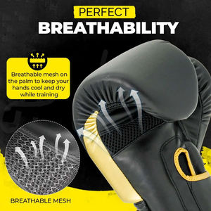Gants d'entraînement de boxe et de MMA SIDDIQUI HOSINEX en caoutchouc durable, avec lacets au poignet, écologiques, imperméables, légers, respirants, personnalisables - Product Image 4