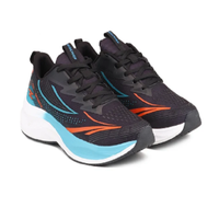 Chaussures de course noires pour hommes, baskets basses à lacets, respirantes, confortables et amorties