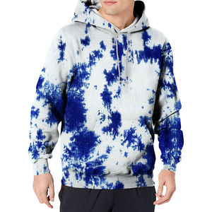 Sweat à capuche tie-dye pour homme, coupe classique, 100 % coton, OEM, automne, écologique, avec poche, respirant, confortable, haute qualité, nouvelle arrivée - Product Image 4