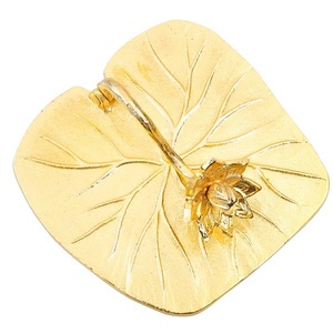 Luxury Gold Lotus Leaf Napkin Holder Decorative Metal <b>Flat</b> Napkin Weighted Arm Dispenser Modern Floral Tabletop Paper Tissue <b>Box</b> - Product Image 1