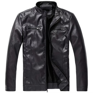 Veste en cuir véritable pour homme de haute qualité, couleur personnalisée, col montant, respirante, coupe-vent, vêtements décontractés d'hiver pour l'extérieur, mode, OEM - Product Image 4