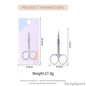 Tijeras Profesionales de Acero Inoxidable para Uñas, Multiusos, con Punta Afilada, para Recortar Vello Facial, de Nariz y Barba - Product Image 5