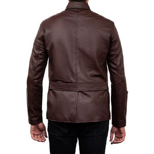 High Quality Hot Casual Outdoor Slim Fit Stylish Pu Biker Black Custom Motorcycle <b>Leather</b> <b>Jacket</b> for <b>Men</b> custom logo wholesale - Product Image 2