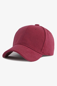 Gorra de Béisbol Unisex Color Borgoña de 6 Paneles, Ajustada, Color Sólido, Deportiva, Transpirable e Impermeable, de Lona, Hilo de Algodón para Adultos, para las Cuatro Estaciones - Product Image 2