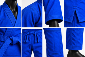 Lote Profesional Más Vendido en 2026 # 71 Uniformes de Jiu Jitsu Azules Personalizados, Elásticos, 100% Algodón BJJ - Product Image 5