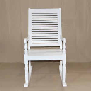 Fauteuil à bascule en bois de mahogany massif Cendra, disponible en plusieurs couleurs, pour le mobilier de salon - Product Image 5