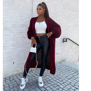 Women's PU <b>Leather</b> Pencil <b>Pants</b> Trending Fall 2026 Scrunch Butt Leggings with Front Zipper Elastic Waist Skinny Fit - Product Image 6