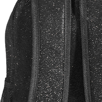 Sac à dos noir à paillettes, grande capacité, en nylon brillant, décontracté, pour femmes, adolescentes, filles, école, voyage, sac à dos brillant, mignon, kawaii, sac quotidien