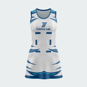 Maillots de netball personnalisés par sublimation, design gratuit, 100% polyester, antibactériens, écologiques, pas chers pour adultes - Product Image 4
