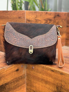 Nouvel arrivage de sacs à main en cuir gaufré de vachette occidentale pour sac à main à découper pour femmes sac à bandoulière décontracté élégant sacs en cuir véritable - Product Image 3