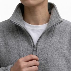 Sudaderas con Capucha para Hombre Tallas Grandes, Sudaderas Lisas sin Estampado, Sudadera con Capucha y Cremallera Completa en la Manga con Logotipo - Product Image 6